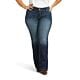 10037681/W: Ariat Womens Plus Jeans - R.E.A.L. Mid Rise Janet Boot Cut Jean