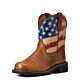 10040269: Ariat Womens Fatbaby Heritage Patriot Western Boot