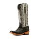 10053721: Ariat Women's Boots - Futurity Silk - Black Sueded Caiman