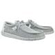 Hey Dude Men's Wally Sox Stone White Shoes 110350703