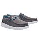 Hey Dude Children's Wally Sox Shark-Skin Grey Cloth Shoes 130133217