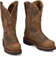 Justin Work Boots - BLUEPRINT PULLON TAN GAUCHO STEEL TOE 11