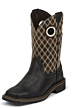 4618JR JUSTIN BOOTS Black Pebble