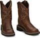 Justin Boots: Kids Cattleman Jr, Brown Work Boots