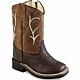 Old West Toddler Boots BSI1819 Dark Brown/Tan
