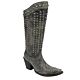 CORRAL Women's Distressed Black Full Studded Snip Toe Cowgirl Boots C2791