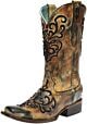 Corral C3091 Boots Brown and Bronze Cord Stitch Boots
