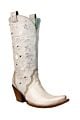 Corral Embroidered White Python Boots  C3201