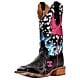 CEW116: Cinch Western Boot Womens Cowboy Leather Edge Stella Bird Black