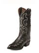 Tony Lama Black Ostrich Mens Dress Boots Round Toe