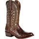 Durango® Premium Exotic Full-Quill Ostrich Oiled Saddle Western Boot