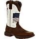 LADY REBEL BY DURANGO WOMEN'S DISTRESSED FLAG EMBROIDERY WESTERN BOOT