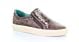 E1551 Corral Womens Floral Embroidery Brown Zipper Sneaker E1551