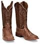 HAYS CHOCOLATE - Tony Lama Full Quill Ostrich - Men's Boots