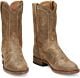 Men's Tony Lama Goat Skin Leather Cowboy Boots. Round Toe with Hybrid rubber and leather outsoles. 10
