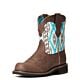 10034039: Ariat Women's Fatbaby Twill Turquoise Aztec Western Boot