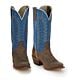  JP2507: Men's Justin Cowboy Boots - Cutter Snip Toe with Stacked Heel