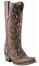 Lucchese Boots: M5015.S54 FIONA - Womens Studded Scarlet Cafe Brown Calf Boots