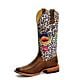 Macie Bean M9162 Eye of the Tiger - Leather Sole Square Toe Cowgirl boots