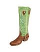 Twisted X Western Boots Men Buckaroo Square Cognac Lime MBKL010