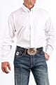 CINCH - CLASSIC FIT - Mens Solid White Button-Down Western Shirt