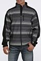 MWJ1063004: CINCH MEN'S BLANKET STRIPE BONDED JACKET - BLACK