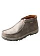 Men’s Chukka Driving Moc with CellStretch® Grey/Light Grey - Twisted X Shoes