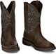 Justin Work Boots - SE4312 - Wide Square Toe - Brown Leather