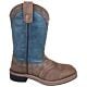 3135Y: Youth - GALVESTON SQUARE TOE COWBOY BOOT BY SMOKY MOUNTAIN