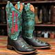 Womens Square Toe Cowgirl Boots