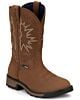  TW3414: Tony Lama Men's Boom Saddle Cowhide Pull-On Soft Western Work Boots - Round Toe