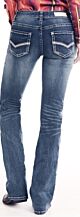 ROCK & ROLL COWGIRL Riding Bootcut Extra Stretch Jeans W7-2522