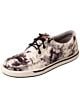 WCA0041: Womens Twisted X Casual Lace Up Shoes Black White Tie Dye