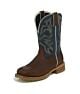 Men's Tony Lama Steel Toe Work Boots: MARSHAL REEF BLUE WATERPROOF - WK4200