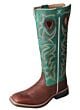 Kid’s Buckaroo Boot Cognac/Turquoise - Twisted X Kids Boots