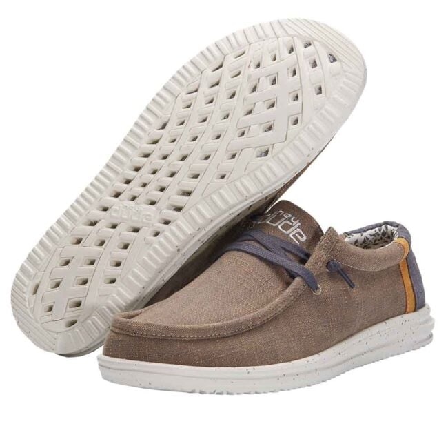 Hey Dude Men s Wally Free Natural Beige Shoes 112270562