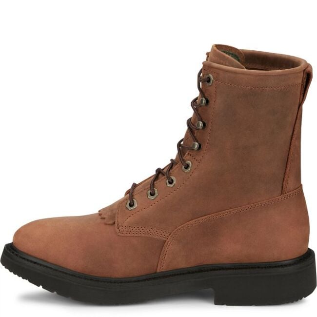 Mens Justin Lace Up Roper 8 Work Boots