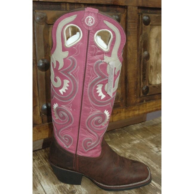Pink tony lama boots clearance