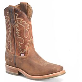 DH4674: Double H Men's Tobacco Hickock Union Built 11