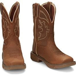 Justin Work Boots WK4330 - STAMPEDE RUSH RUSTIC TAN W/P