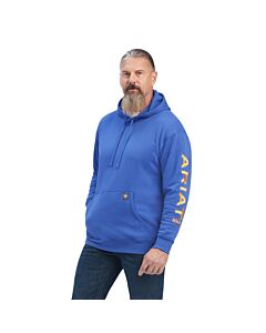 10041628: Ariat Men's Rebar Graphic Deep Ultramarine Pullover Hoodie 