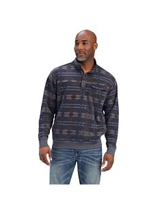 10041691: Mens Ariat - Printed Overdyed Washed Sweater