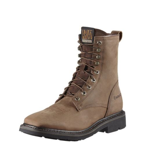 Men's Ariat Square Toe Lace Up Work Boots - 10011916