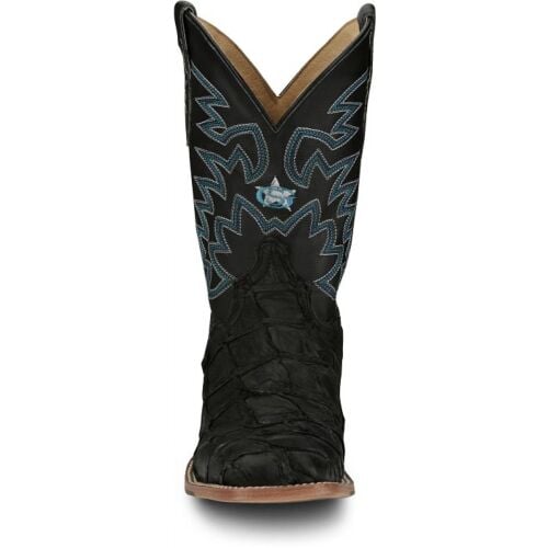 Men's Justin George Strait Collection PIRARUCU Black