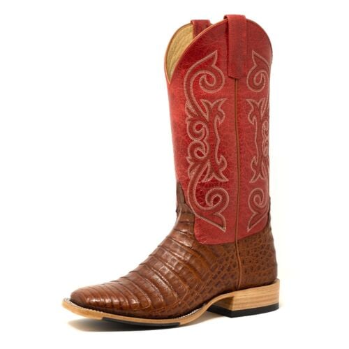 Men's HorsePower Cowboy Boots - Brandy Caiman Belly HP8003