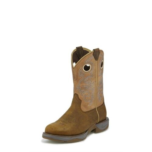 3R tony Lama Men's Work Boots Junction Tan Round Toe