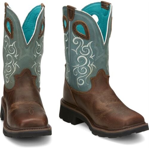 GLADEWATER - Tony Lama - Womens Safety Comp Toe Waterproof Work Boots