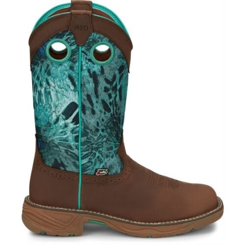 Womens Justin Work Boots: Square Toe - RUSH SE4355