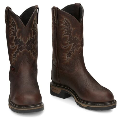 Tony★Lama US9.5 デッドストック　ブラウン Tony Lama Boots Men Size 9 D Brown Leather Style # 2805 Pull