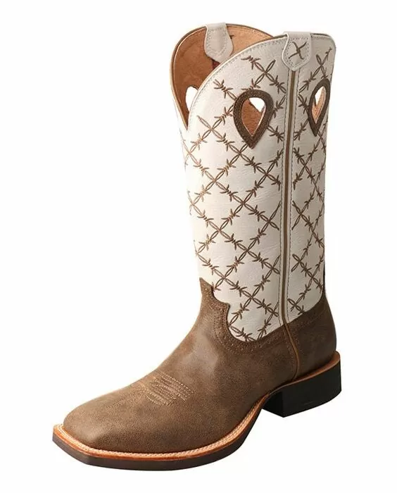 Twisted x Men's Ruff Stock Western Boots - Broad Square Toe